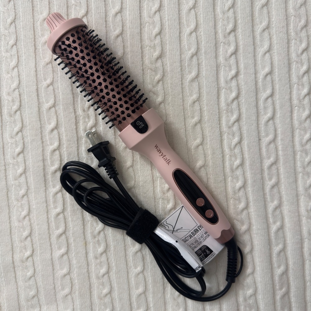 Wavytalk Ionic Thermal Round Brush 1.5" (38mm) Hot Air Styling Brush – Pink